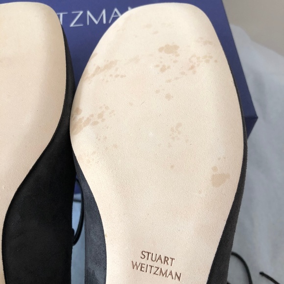 Stuart Weitzman Cordon Lace-Up Ballerina Pump 8M - Picture 6 of 8